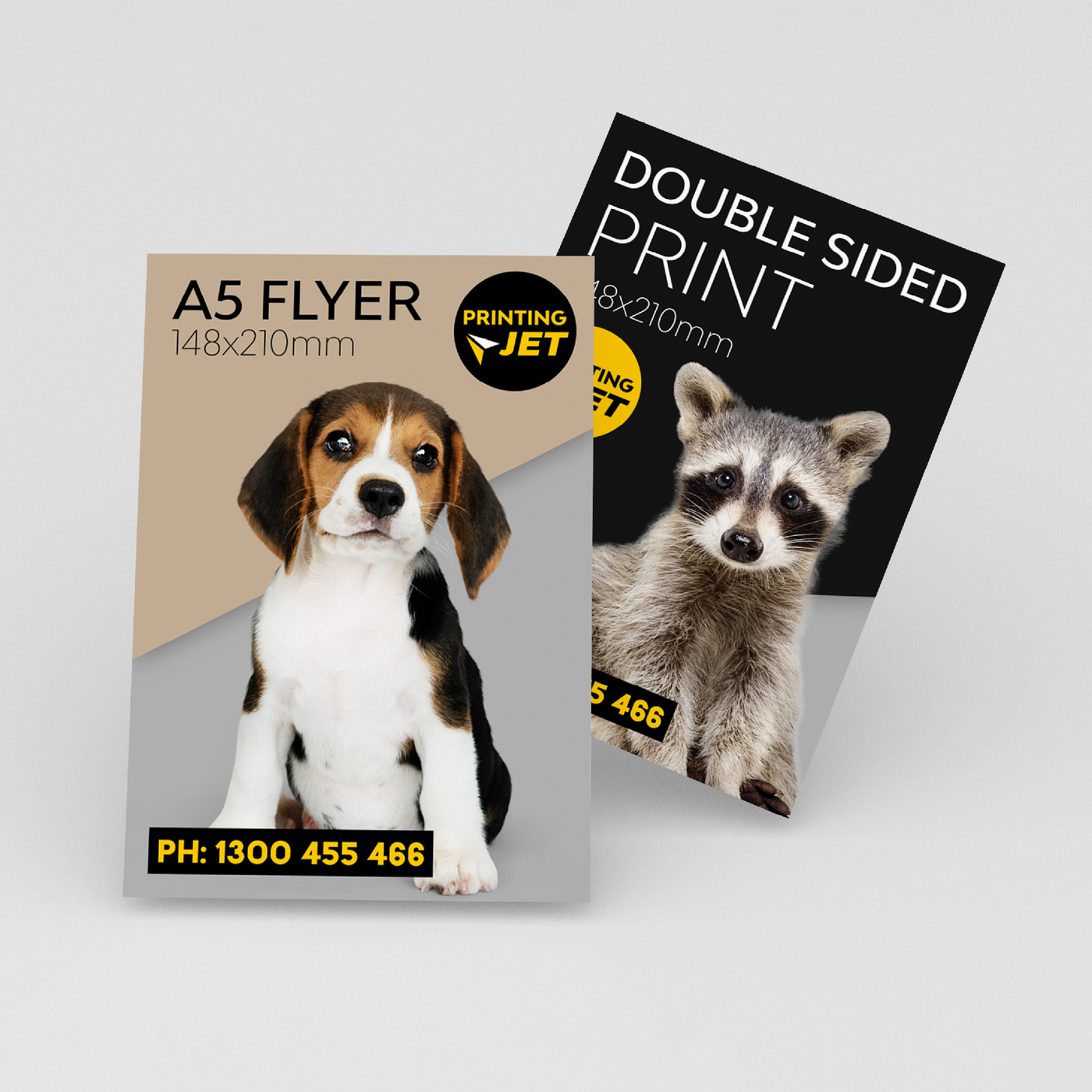 350gsm A5 Single Side Laminated Cards