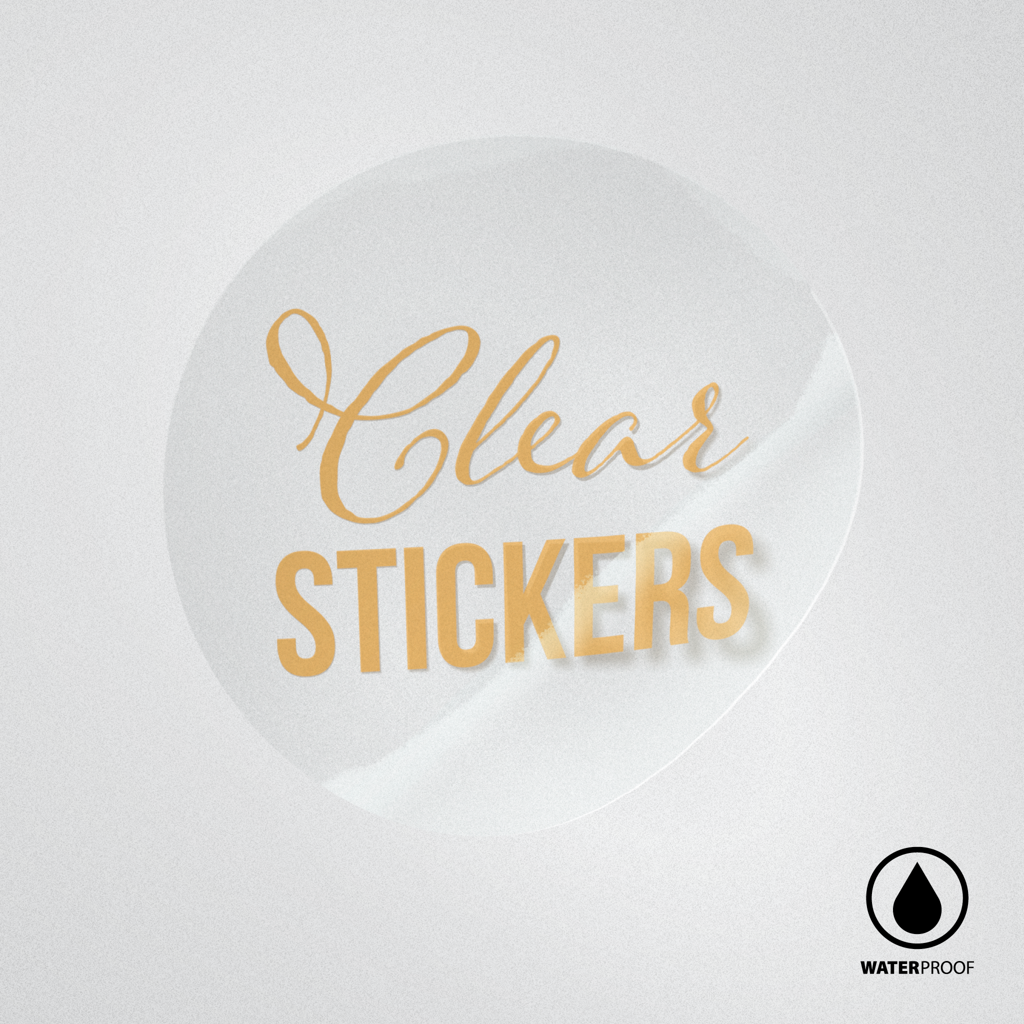 Waterproof Clear Vinyl Round Labels – Printing Jet