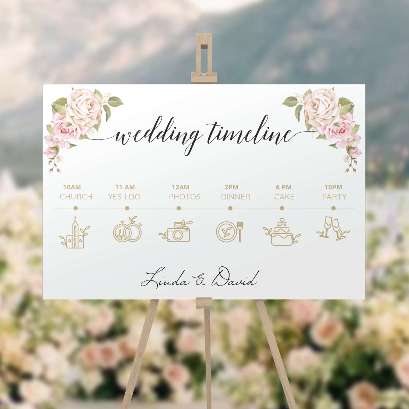 450 x 600mm Wedding Signs