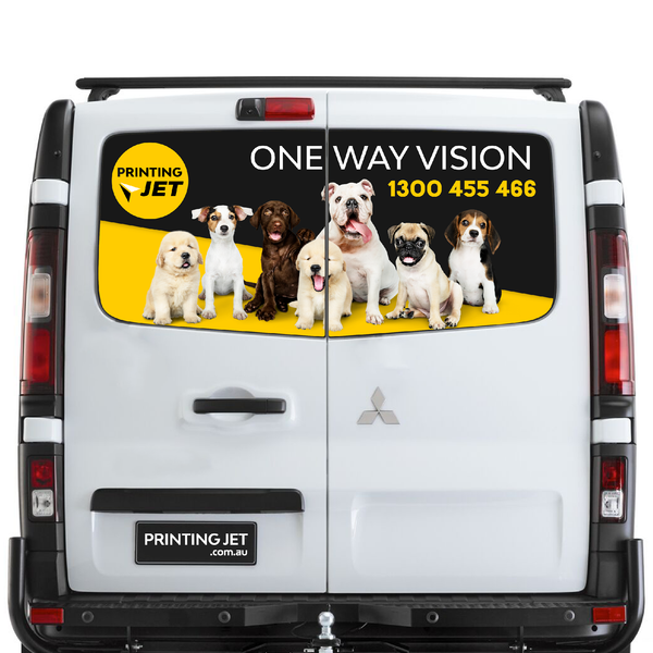 Van Double Side Door Rear Window One Way Vision