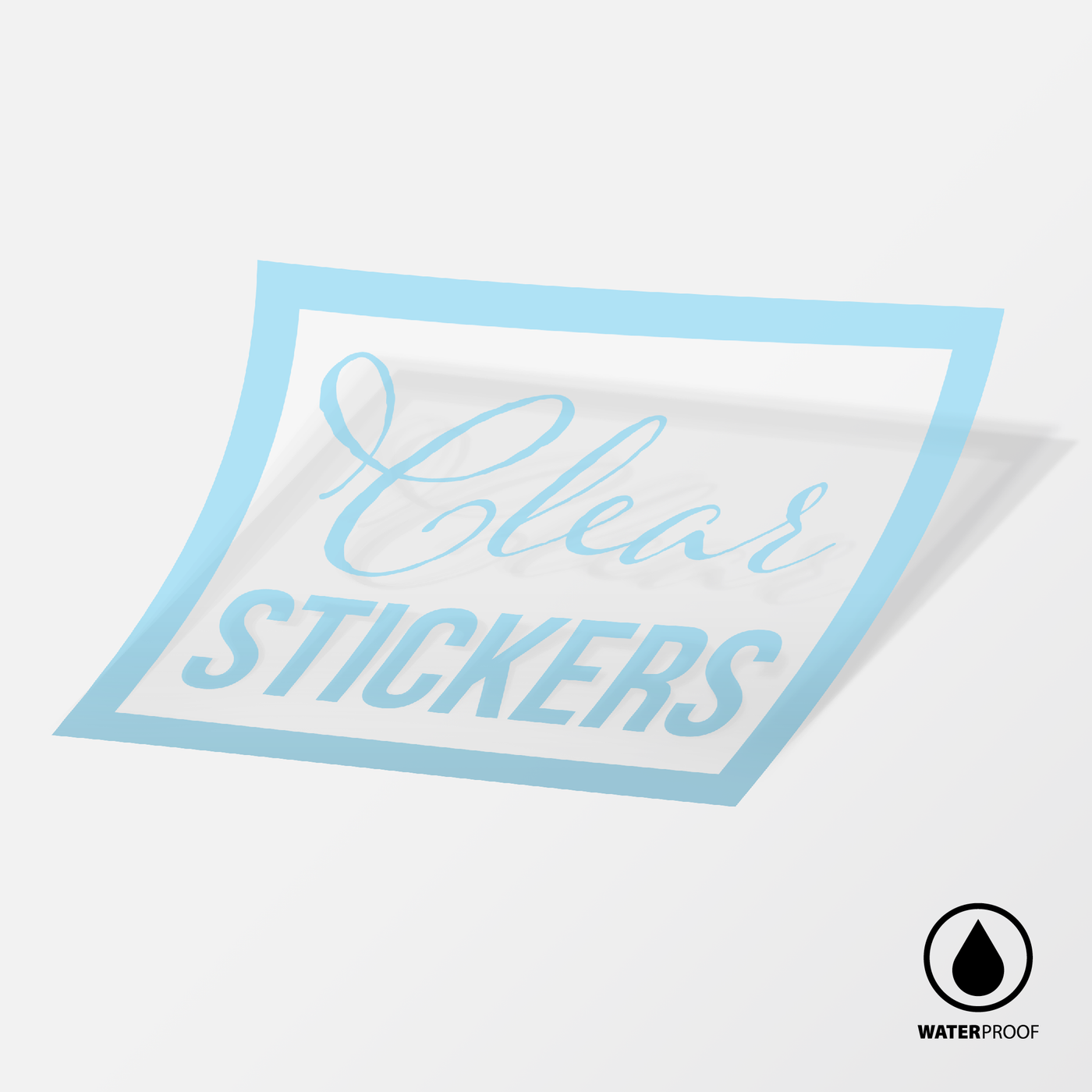 Waterproof Clear Rectangle Labels