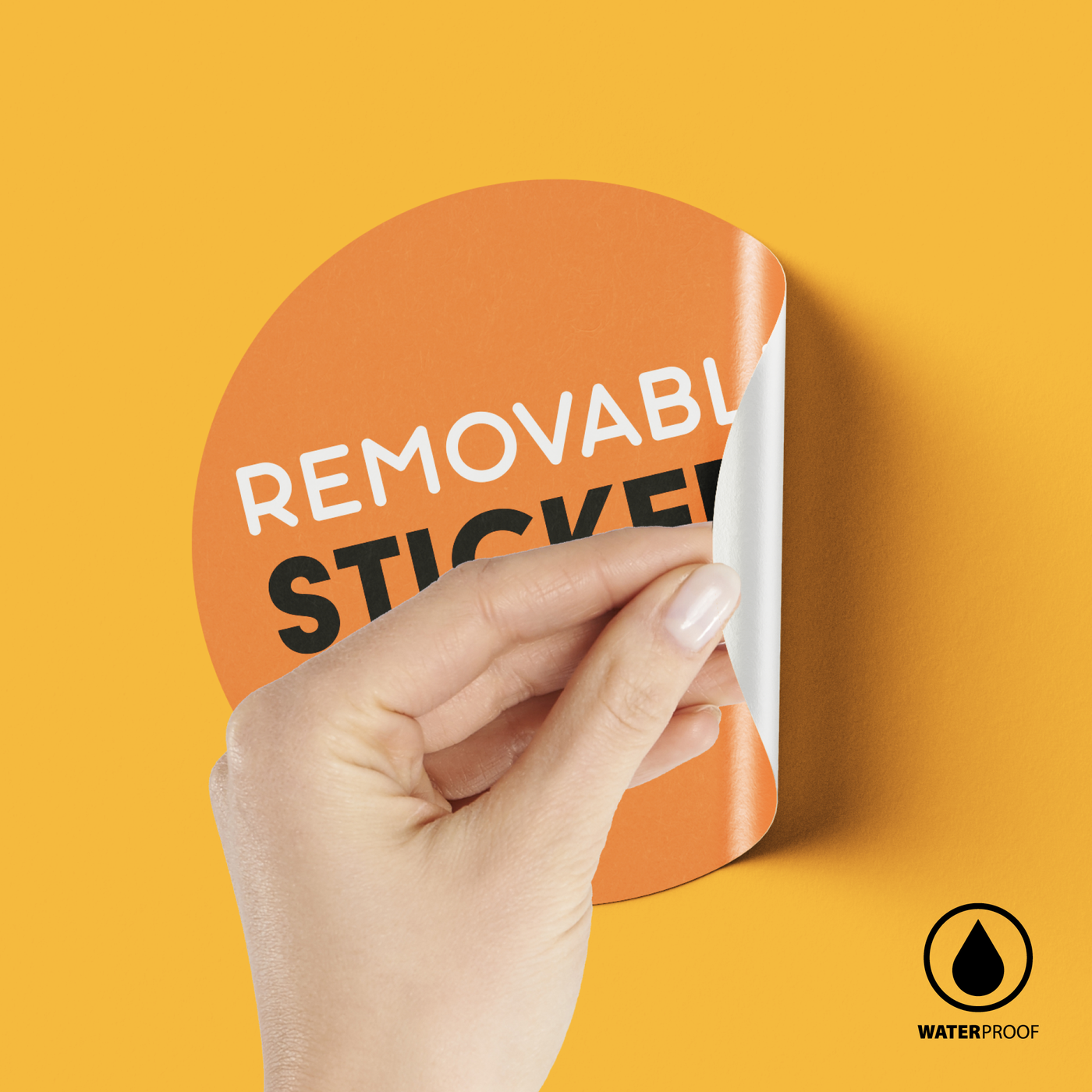 Recloseable Labels Waterproof Removable Vinyl Round Labels – Printing Jet