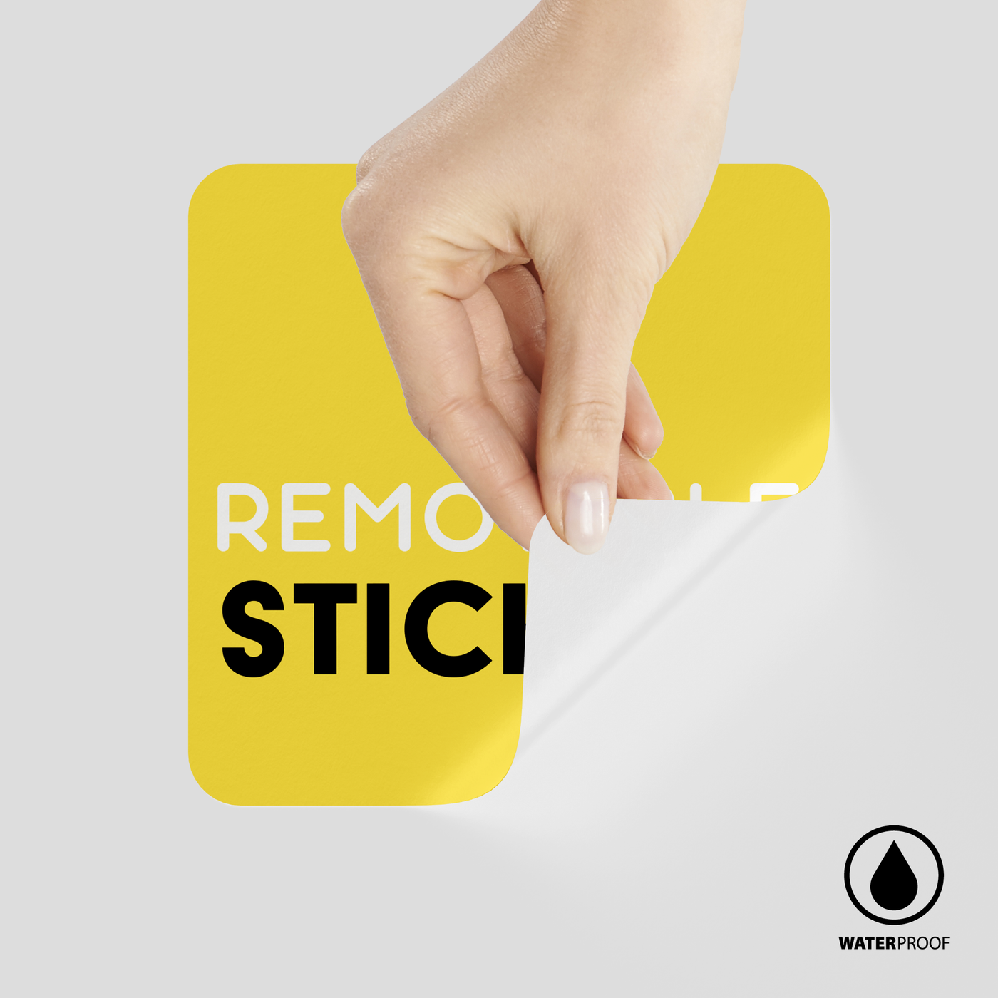 Waterproof Removable Rectangle Labels