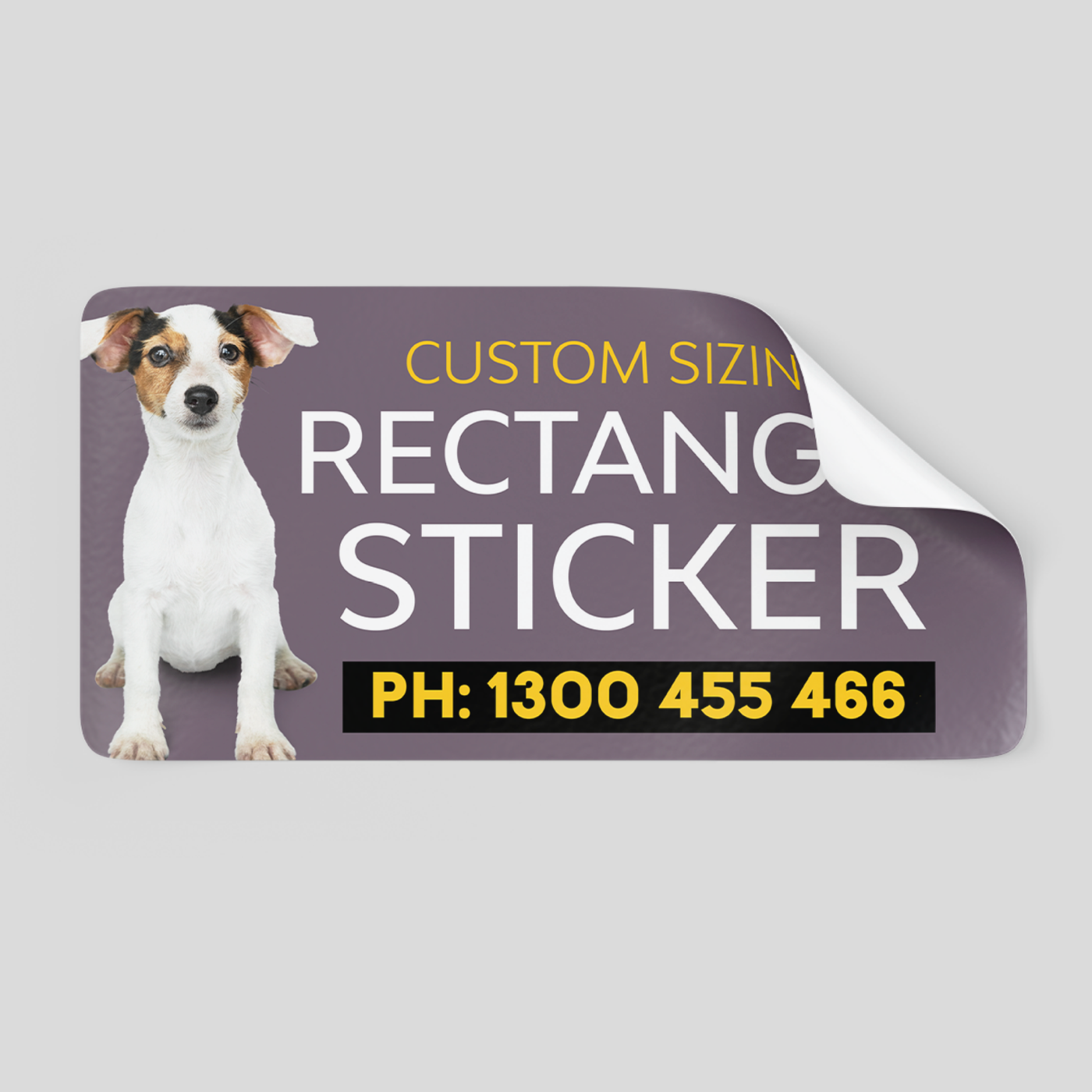 Matte Paper Retangle Stickers