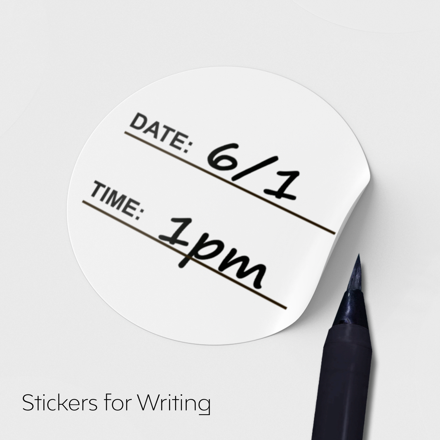 Uncoated Paper Round Stickers
