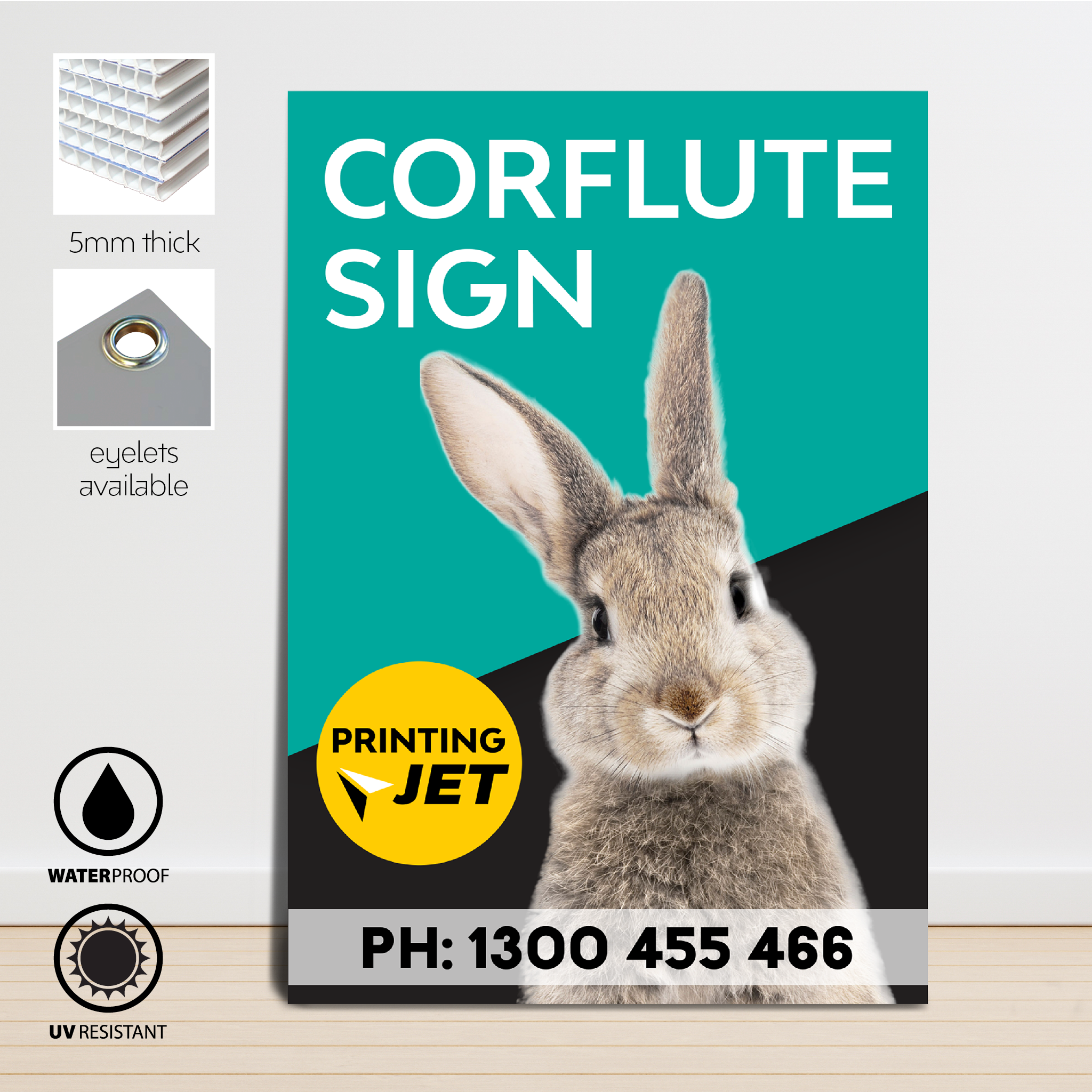 450 x 320mm Corflute Signs – Printing Jet
