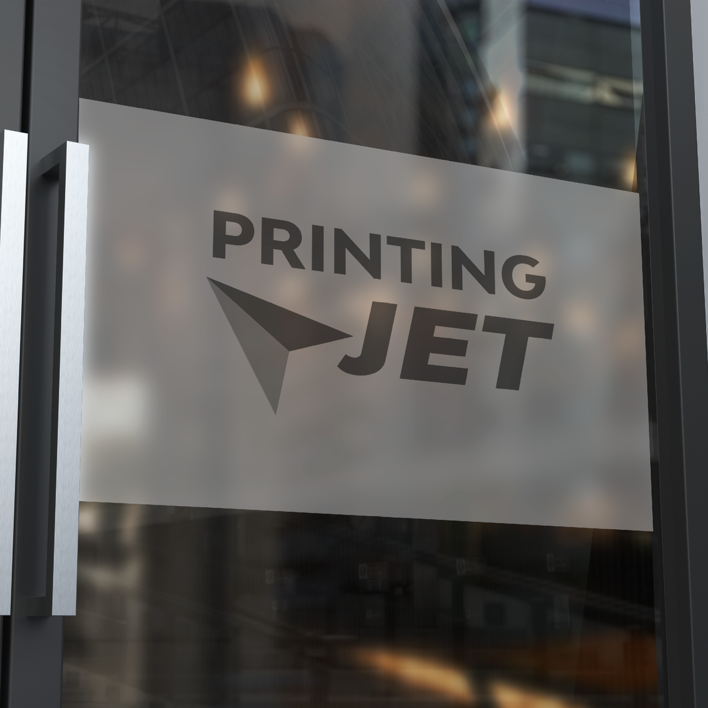 50% Forsted Window Sticker with Printing