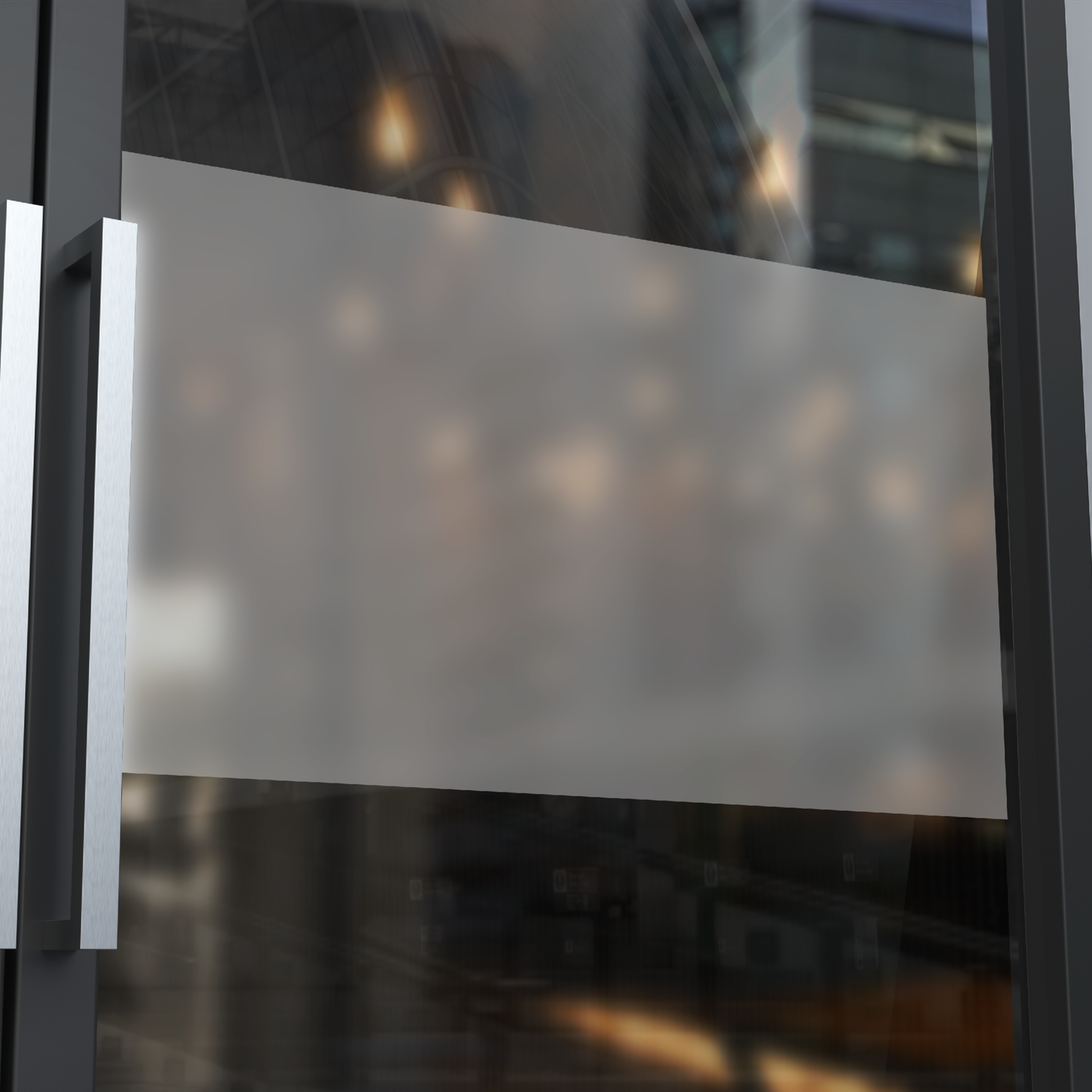 50% Forsted Window Sticker without Print