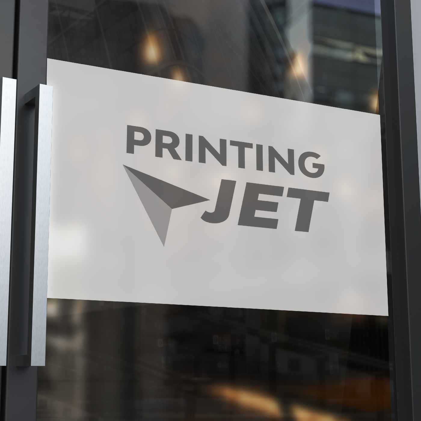 70% Forsted Window Sticker with Print