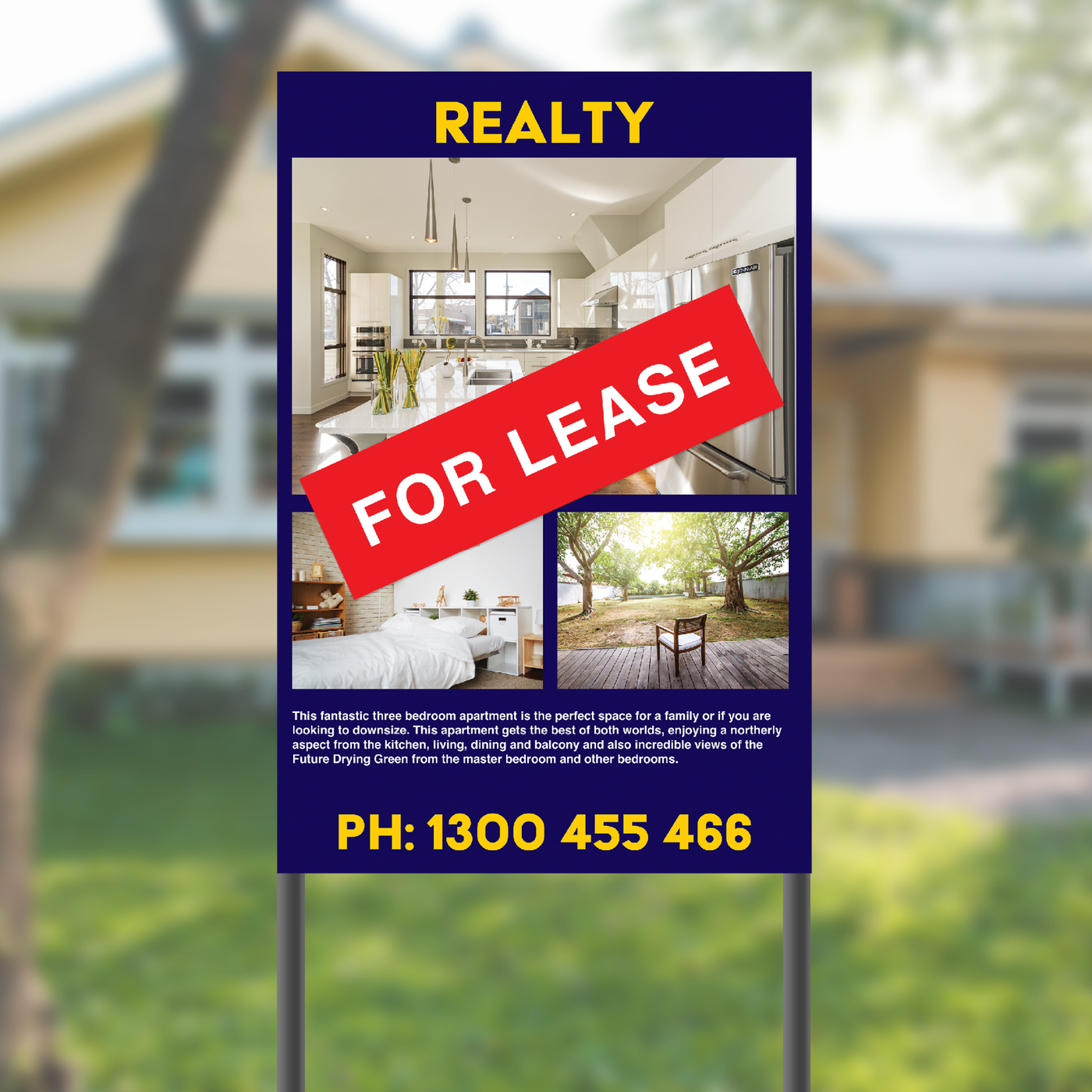 For Lease Sticker